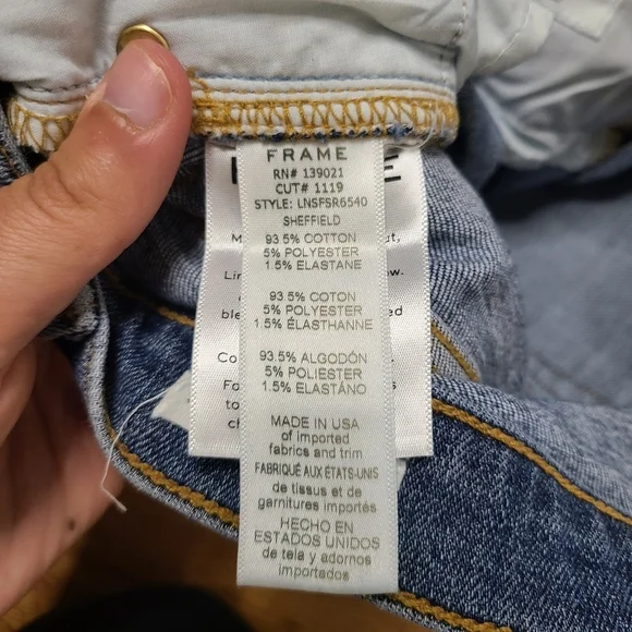 Frame Denim Size 24 Le Nouveau Straight Jeans in Sheffield - Picture 9 of 9